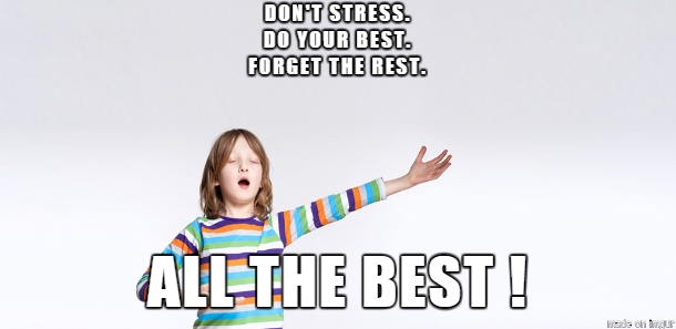 best of luck for exams banner